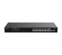 REYEE RG-ES118FGS-LP Reyee Switch PoE Sobremesa - Carcasa Metal - Enracable - 16 Puertos RJ45 10/100 Mbps + 2 Uplink Gigabit - 1