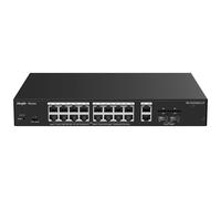 REYEE RG-ES220GS-LP Reyee Switch PoE Cloud Gestionable - 16 PoE 802.3af/at + 2 SFP + 2 uplink RJ45 - 18 RJ45 10/100/1000Mbps + 2
