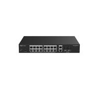 REYEE RG-ES220GS-LP Ruijie Reyee Cloud-verwalteter L2-Switch - 20 Gesamtports (16 PoE+ / 2 Uplink / 2 SFP) - SF-Glasfaserverbind