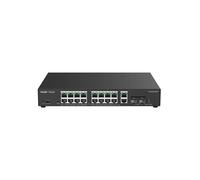 REYEE RG-ES220GS-P Ruijie Reyee Cloud Managed L2 Switch - 20 Ports insgesamt (16 PoE+ / 2 Uplink / 2 SFP) - SFP-Glasfaser-Uplink
