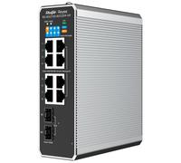 REYEE RG-NIS2100-8GT2SFP-HP Reyee Switch Industrial PoE Cloud Capa 2 - 8 puertos RJ45+ Gigabit + 2 puertos SFP Gigabit - 8 Puert