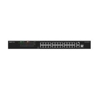 Reyee switch poe enracable - 24 puertos rj45 + 1 uplink rj45 + 1 sfp c