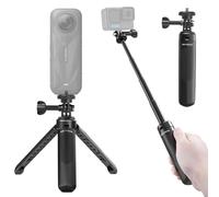 REYGEAK 40 cm Selfie Stick Trípode para GoPro, 2 en 1 Mini trípode Soporte para dji Osmo Pocket 3, GoPro Hero 13/12/11/10/9/Max, Osmo Action 5 Pro/4, Insta-360 X5/X4