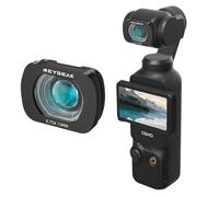 REYGEAK Objetivo Gran Angular Compatible con dji Osmo Pocket 3/4 | 0,75x Objetivo Magnético para Cámara de Acción con 112° FOV | Vidrio Óptico HD | Accesorio para Pocket 3/4