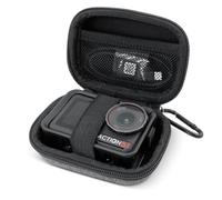 REYGEAK Osmo Action 5 Pro - Funda portátil de Piel sintética para dji Osmo Action 5/4/3 Adventure Combo Accesorios (tamaño pequeño)