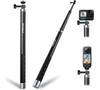 REYGEAK Palo Selfie de Fibra de Carbono, 3 m, 300 cm, para Insta360 X4/X3, monopié de Fibra de Carbono Extensible para GoPro Hero 11/10/9, dji Action 4/3 y Otras acciones