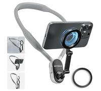 REYGEAK Soporte Magnético para el Cuello para Teléfonos, Compatible con iPhone 15, 14, 13, 12 y Samsung Galaxy S23/S22/S21, Montaje Rápido, Flexible, para Vlog/POV, Manos Libres, Grabación de Vídeo
