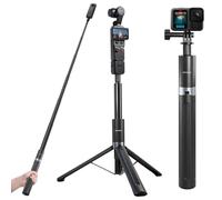 REYGEAK Trípode Invisible para Selfie Insta360 X5/X4/X3 Luna Ultra para dji Osmo Action 6/5Pro/4/Pocket 4/3, para GoPro | Barra Extensible 2 en 1 de 150 cm