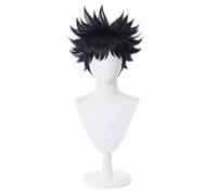 REYHS Anime Wig Fushiguro Megumi Cosplay Wig for Jujutsu Kaisen,Black Short Wig,Costume Halloween Wig,For Halloween,Costume Party Anime Show, Cosplay Event, Conciertos, Dawig
