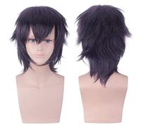 REYHS Anime Wig Ghirga Orange Cosplay Wig for Jo's Bizarre Adventure, Short Purple Wig, Costume Halloween Wig, para Halloween, fiesta de disfraces, espectáculo de anime, evento de cosplay, conciertos