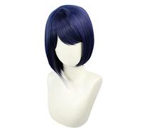 REYHS Anime Wig Kujo Sara Cosplay Wig,Short Dark Blue Wig,Costume Halloween Wig,For Halloween,Costume Party Anime Show, Cosplay Event, Concerts, Daily use And andere Anlässe