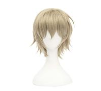 REYHS - Peluca de anime Soushi Miketsukami para Inu X Boku SS, peluca corta marrón, peluca de disfraz de Halloween, para fiesta de disfraces, espectáculos de anime, eventos de cosplay, conciertos