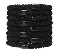 REYIN-CHHN Grab & Go - Juego de 8 soportes para cola de caballo, color negro, excepcionalmente seguro con agarre suave