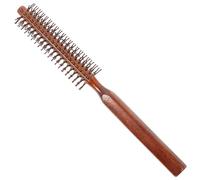REYIN-CHHN Peine redondo pequeño y redondo para el cabello, cepillo antiestático para el hogar, rodillo de secado por soplado, rizado, volumen, cepillo de pelo de madera