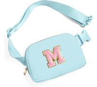 REYIN-CHHN Riñonera cruzada con parche de letra inicial, bonitos regalos de cumpleaños para adolescentes y niñas, cosas geniales para adolescentes y niñas, Blue