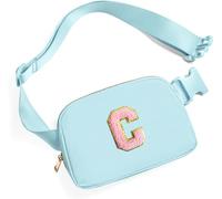 REYIN-CHHN Riñonera cruzada con parche de letra inicial, bonitos regalos de cumpleaños para adolescentes y niñas, cosas geniales para adolescentes y niñas, Blue