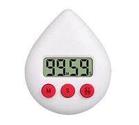 Reykentu Reloj de baño digital resistente al agua, temporizador de temperatura, humedad, temporizador de cuenta regresiva, reloj de pared, color
