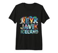 Reykjavik City Name Travel Souvenir - Regalo turístico Camiseta Premium