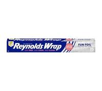 Reynolds Rollo de papel de aluminio con estampado festivo, rollo de papel de aluminio en relieve, 25 pies cuadrados