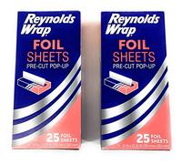 Reynolds Wrappers - Hojas de papel de aluminio (2 unidades) sin cortar ni rasgar