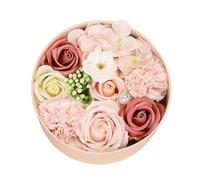 REYOK Caja de regalo de flor de jabón de rosa artificial,pétalo de rosa perfumado para baño, decoración de flores para regalo de flores para boda, día de la madre, día de San Valentín,día del maestro