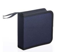Reyox Estuche para CD, Portafolios de Nailon para Guardar CD, Organizador de Almacenamiento para CD DVD para Viajes en Automóvil Azul 40 Capacidad