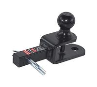 REYSUN 864031 - Soporte de Bola de Remolque 3 en 1 para ATV/UTV con Bola de Remolque de 2 Pulgadas, se Adapta al Receptor de Enganche de 1-1/4 Pulgadas