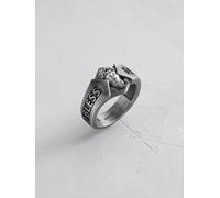 REYTEL Anillo 'GOD BLESS, SAVE US' plata 56 plata