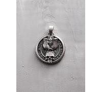 REYTEL Colgante 'THE WISE ARE SILENT' plata One Size plata