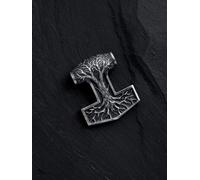 REYTEL Colgante 'THOR'S HAMMER with TREE OF LIFE' plata One Size plata