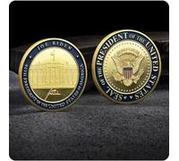 REZAJDUIE Moneda Conmemorativa del 46.º Presidente de los Estados Unidos, Joe Biden, Moneda de Recuerdo imprescindible para coleccionistas