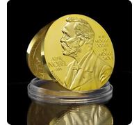 REZAJDUIE Moneda Conmemorativa Premio Nobel de Fisiología Medicina Moneda chapada en Oro Lenin Medalla Nobel Moneda Coleccionable