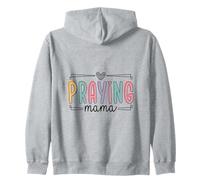 Rezando Mamá Cristiana Fe Maternidad Diseño Sudadera con Capucha