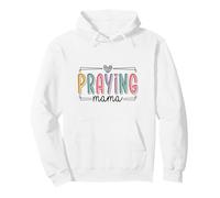 Rezando Mamá Cristiana Fe Maternidad Diseño Sudadera con Capucha