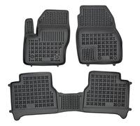 REZAW PLAST 200619 Alfombrilla de Goma negro Compatible con FORD Transit Connect V408 Furgoneta Transit Connect Mk2 Familiar Tourneo Connect/Grand Tourneo Connect V408 Familiar
