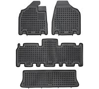 REZAW - PLAST Alfombrillas Antideslizantes para Coche para Kia Carnival II 2005 - 2014, protección Completa para su Coche en Todas Las Condiciones meteorológicas con Alfombrillas de Goma
