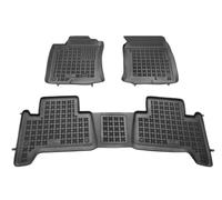 REZAW PLAST Alfombrillas Caucho para TOYOTA LAND CRUISER (KDJ12, GRJ12) negro