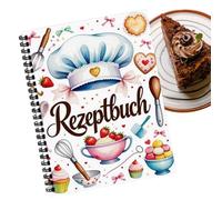 Rezeptbuch - Familiar Kochbuch Rezeptordner | Ernährungsplaner Küchennotizbuch für Mahlzeiten Vegetarische Küche Desserts Kochen Backen Brotbacken Salate Abendessen KüchenGebrauch Homeoffice