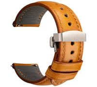 REZERO Correas de Reloj de Cuero de Toscana, Correas Artesanales con Liberación Rápida, Pulseras de Cuero de Grano Completo Curtido al Vegetal, Repuestos para Relojes de Hombre 19/20/21/22/24mm
