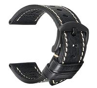 REZERO Correas de Reloj de Estilo Clásico, Pulseras de Cuero Curtido Vegetal, Correa de Repuesto para Hombre y Mujer 18/19/20/21/22/23/24/26mm