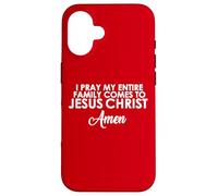 Rezo para Que mi Familia Venga a Jesucristo Amén Carcasa para iPhone 16