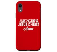Rezo para Que mi Familia Venga a Jesucristo Amén Carcasa para iPhone XR