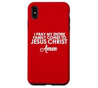 Rezo para Que mi Familia Venga a Jesucristo Amén Carcasa para iPhone XS MAX