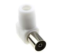 RF Coax Derecho ángulo Enchufe para TV Aéreo Cables - TDT HD Compatible [Socket]