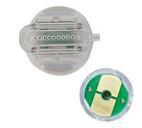 RF Máquina de la Belleza del Cartucho de Accesorios Desechables Micro Reemplazo de los Jefes de 5pcs Conjunto de Carcasa Transparente Verde de la Placa de Circuito del Oro Contactos-10pin Gold