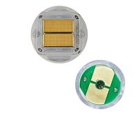 RF Máquina de la Belleza del Cartucho de Accesorios Desechables Micro Reemplazo de los Jefes de 5pcs Conjunto de Carcasa Transparente Verde de la Placa de Circuito del Oro Contactos-nano Gold