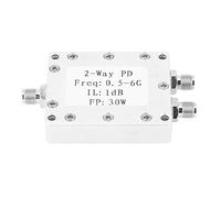 RF Power Splitter, 2-Way Power Divider Power Splitter Module Antenna System CNC Aluminum Alloy Housing Power Splitter