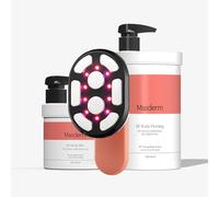 RF Tratamiento Corporal Profesional Anticelulitis y Reafirmante con Radiofrecuencia, Cavitación y EMS LED - Incluye Aparato de Radiofrecuencia, Gel y Crema Corporal 1000 ml y Crema Reductora 500 ml pa