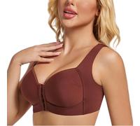 RFAGDS Sujetador Deportivo Sin Costuras Push-Up Sin Costuras Frontales para Mujer de Cobertura Completa, Smooth Comfort U Back Sin Aros