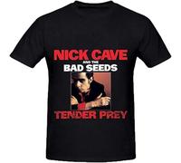 RFD6Uww23 Nick Cave Tender Prey Tracks Men's O Neck Casual T Shirt Black 3XL